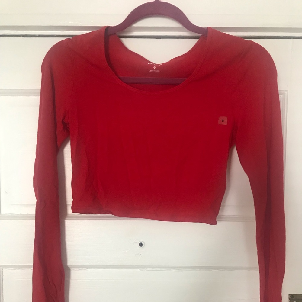Express long sleeve crop top